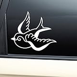 Nashville Decals Sparrow Tattoo Vinyl Decal Laptop Car Truck Bumper Window Sticker