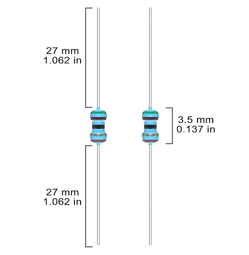 Miniatura 3 de Kit de resistencias de película metálica de 18W de 1 ohmio a 6.8 M Ohm 48 valores 18 vatios 1% surtido de resistencias