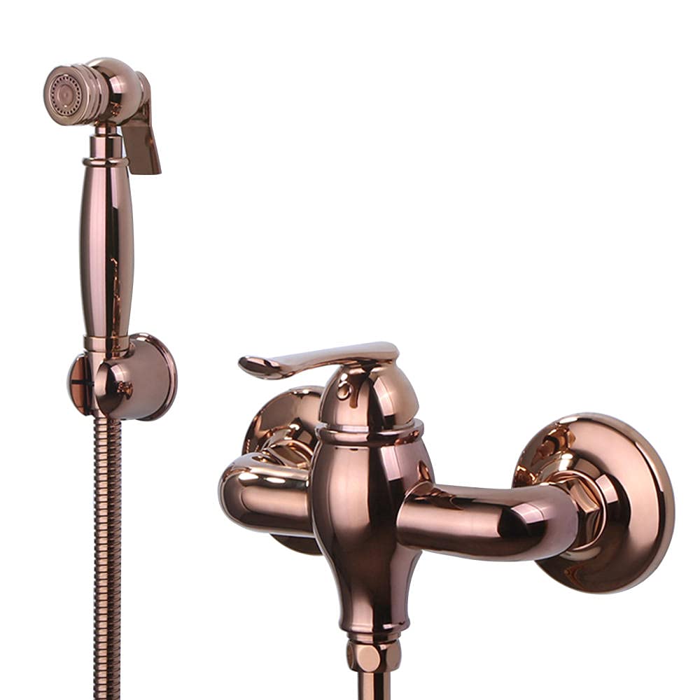 Pulvérisateur de robinet de bidet eau chaude et froide avec mitigeur en laiton