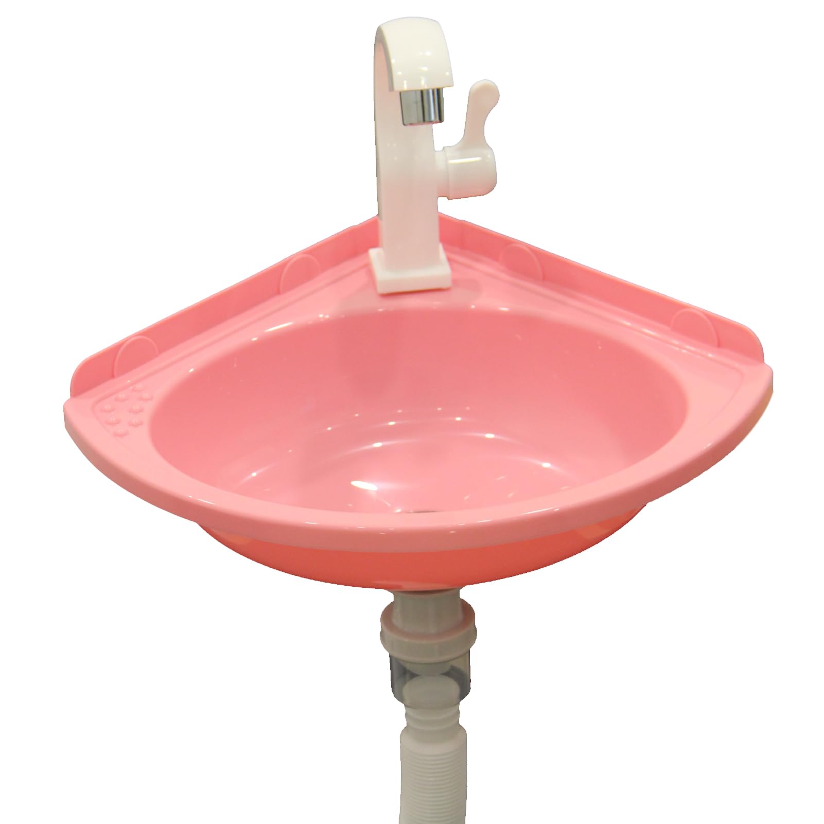 Lavabo colorato in plastica, piccolo angolo, lavandino a parete, in plastica, mini lavabo, per giardino, campeggio, cantina