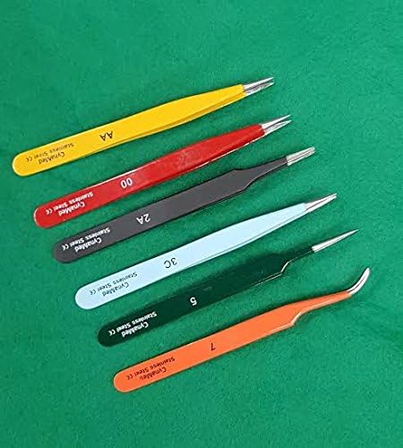 SET OF 6 PCS PCS HIGH QUALITY MICRO ULTRA FINE POINT MULTI PURPOSE TWEEZERS SET
