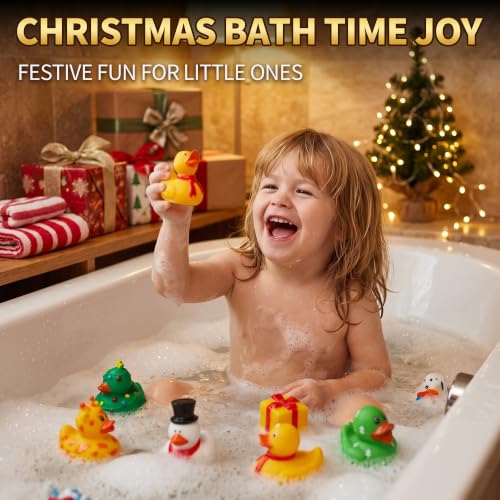 ZIZZ Advent Calendar 2026 Christmas Rubber Ducks: 24 Days Christmas Countdown Calendar Gifts for Kids Holiday Party Favor Ducky Duck Bath Toy for Baby Toddler Girls Boys 3+ Year old Fun Xmas Gift by ZIZZ - Used condition - Image 7