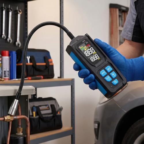 Detector de fugas de refrigerante hvac de alta sensibilidad R134a R32 5