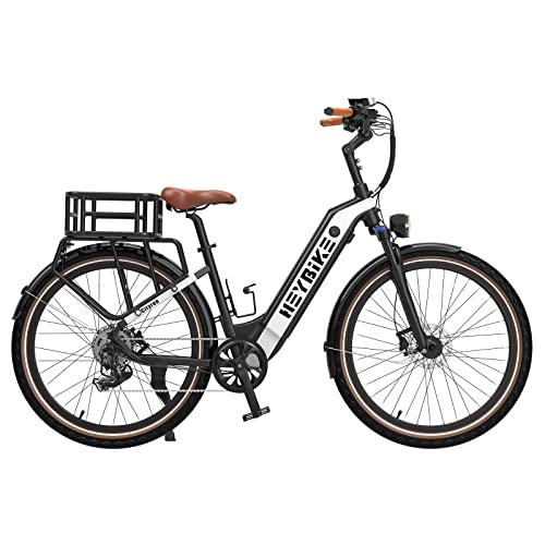 Heybike Cityrun Electric Bike, 500W City Cruiser Ebike, 48V 15Ah Removable Battery, Step-Thru Electric Bicycle With App Control, 7-Speed Gear, Commuter Electric Bike For Adults #TOP28