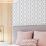 16 x 16 Inch Cube Pattern Reusable Tile Stencil Large Wall Stencils Floor Stencils for Painting Floo