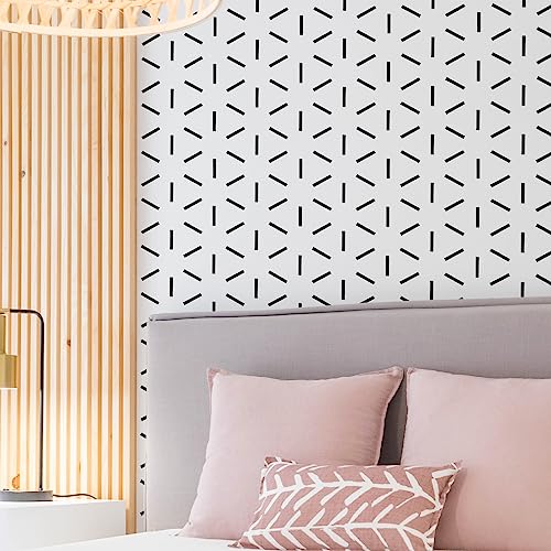 16 X 16 Inch Cube Pattern Reusable Tile Stencil Large Wall Stencils Floor Stencils For Painting Floors, Concrete Patio, Walls, Furniture Home Wall Tile Decor Art Geometric Stencil #TOP3