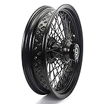 Smadmoto-16-inch-16x35-Aluminum-Front-Wheel-Black-72-Spokes-Black-Rim-Hub-with-25mm-Bearing-for-Harley-Dyna-Wide-Glide-FXDWG-Fat-Boy-FLFB-Softail-Heritage-FLSTC-Classic-FXSTC-Springer-FLSTSC