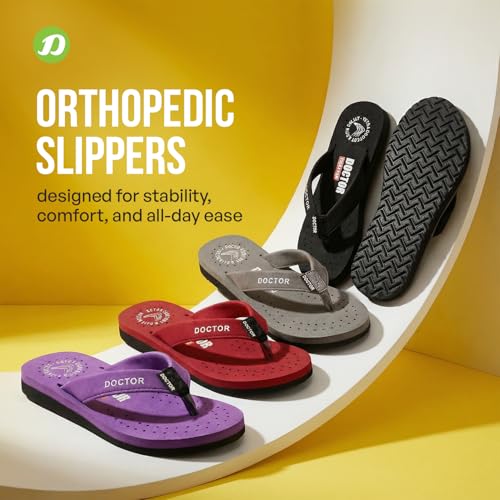 Image of DOCTOR EXTRA SOFT Women's Ortho Care Orthopaedic and Diabetic Feel Good Super Comfort Dr Sliders /Flip-flops /House Slippers [OR-D-16]