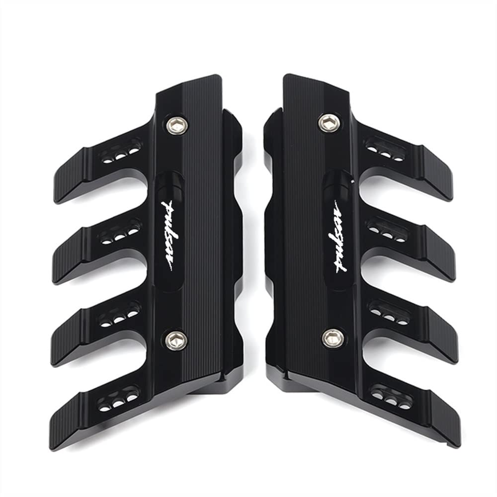 for Bajaj Pulsar 200 NS/Pulsar 200 RS/200 AS 200 Motorcycle Fall Side Guard Front Fork Protector Front Fender Protection Block Side Guard CNC Aluminum Multiple Colour (Color : Black)