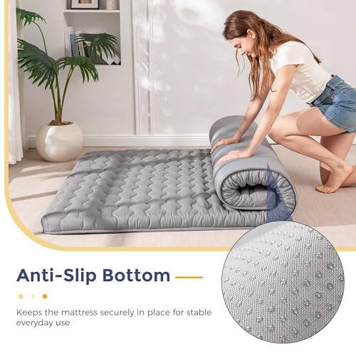 Image of MAXYOYO Japanese Floor Futon Mattress Full Size, 3 inch Thicken Mattress