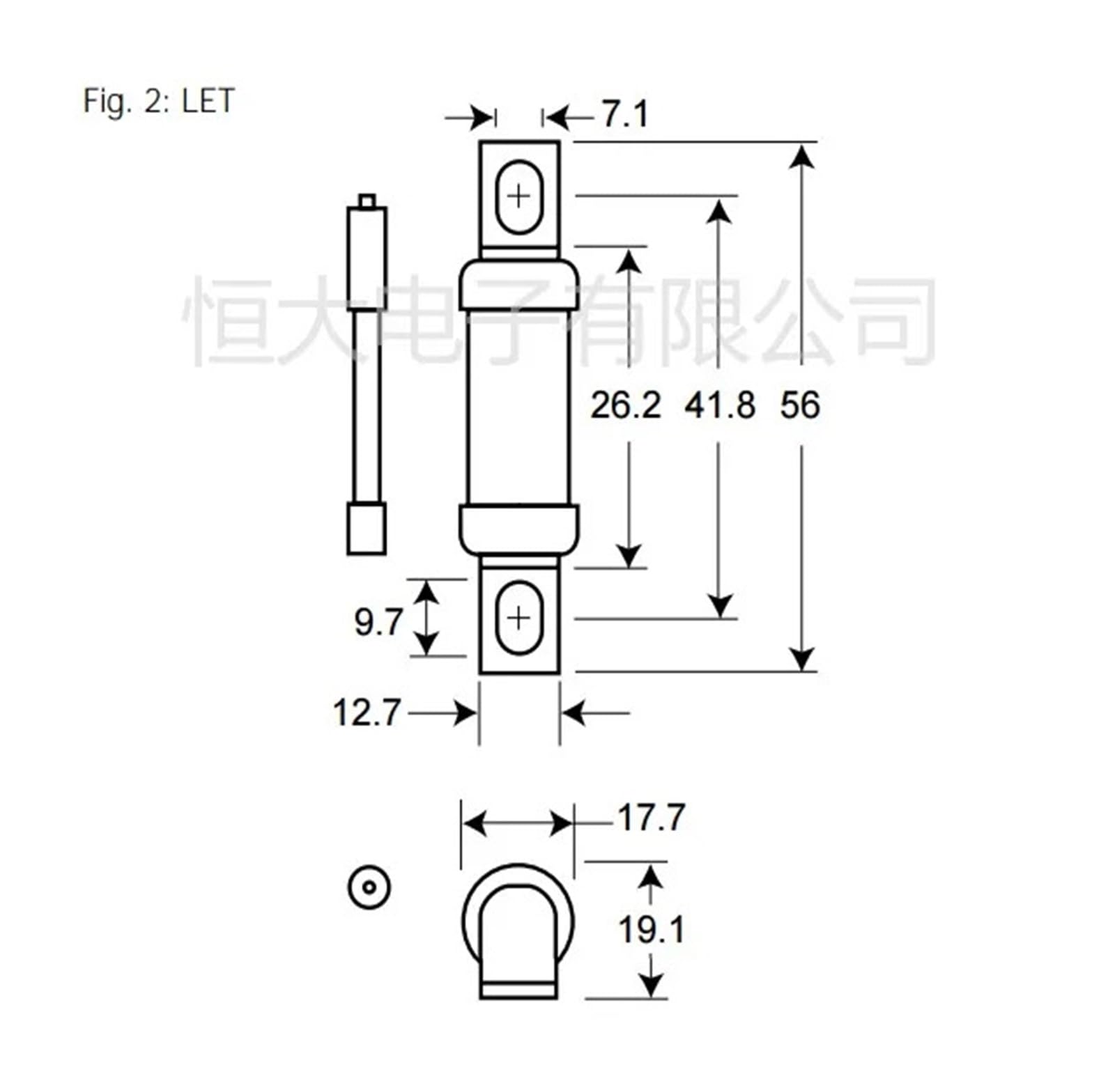 Sicherung BS88:4 25LET 25A 32LET A 35LET A 50LET A 63LET A 80LET 80A 100LET 100A 125LET 125A 160LET 160A 180LET 240V(160LET 160A)