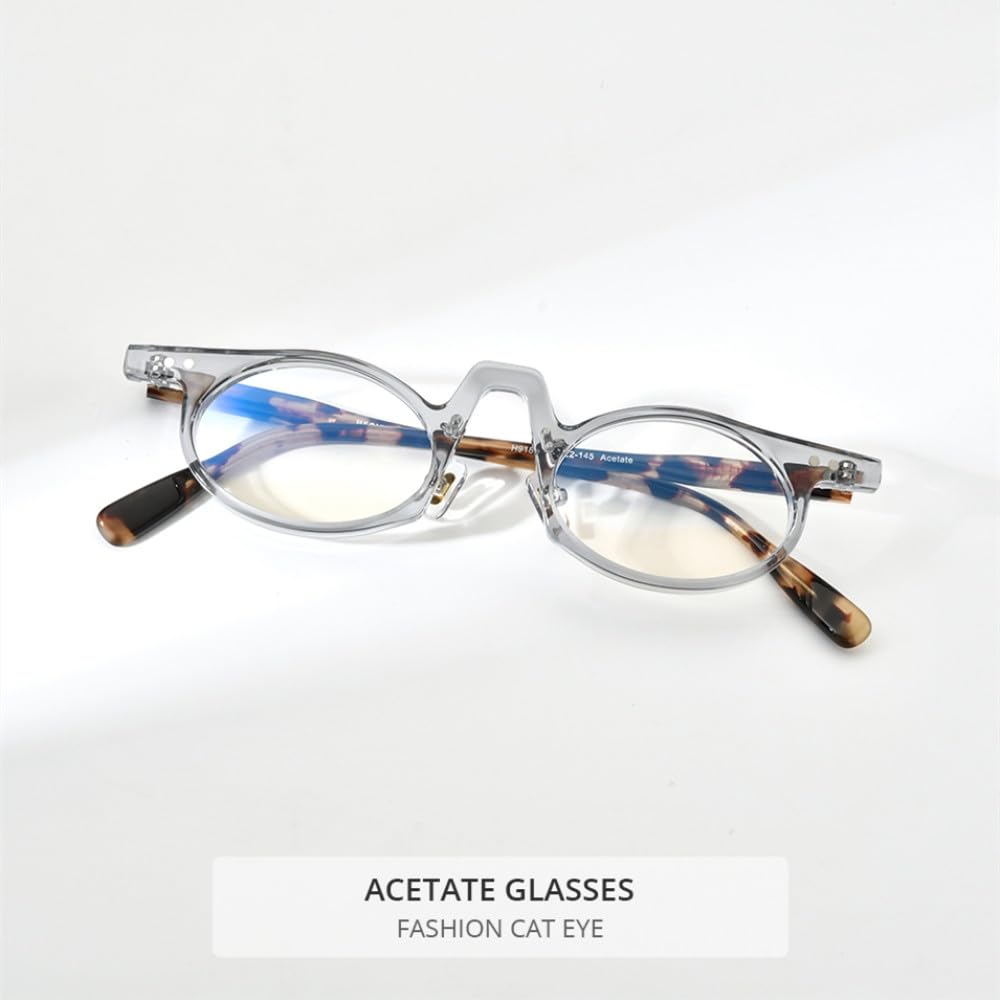 MUTYNE Acetat Brillengestell Damen Vintage Retro Kleine Ovale Brillen Herren Brillen Brillen
