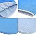 Noverlife Paraffin Wax Work Gloves & Booties, Wax Bath Hand Treatment Mitts Foot Spa Cover for Women, Thin Heat Therapy Insulated Soft Cotton Mittens Feet Hand Care Set - Blue