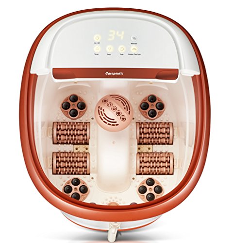 Carepeutic Touch Screen Oxy-Energized Water Jet Foot & Leg Spa Massager, Brown/White, 16 Lb #TOP2