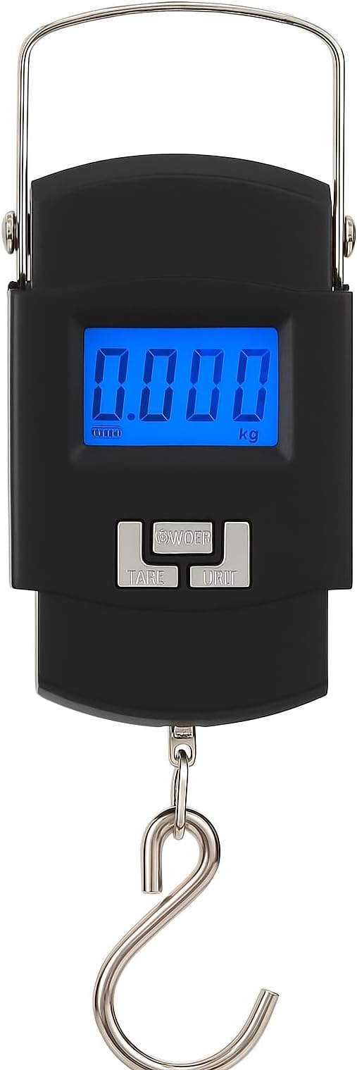 Fitto Portable Electronic Scale, Artue Wh-A25, LCD Display, Luggage Scale, Multi-Unit Conversion, 55Kg, Backlight