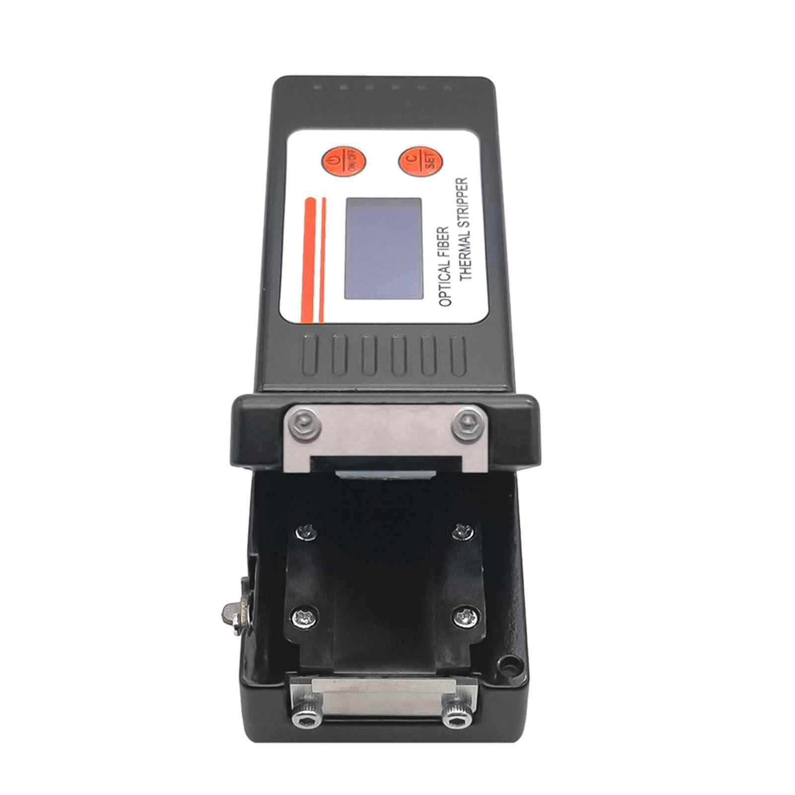 Hyuduo Pelacables Térmicos de Fibra óptica, Herramienta de Pelado en Caliente de Aleación de Aluminio con Pantalla LCD para Manipulación de Fibra óptica de 1 a 48 Núcleos