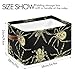 susiyo Poisonous Spider Storage Bins Large Fabric Sorage Baskets for Shelves 2 Pack Foldable Decorative Closet Baskets with Handles for Organizing Shelf Clothes Home Office, 15x11x9.5Inches