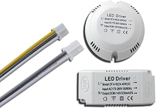 BROEL Zezhen 50pcs/lot LED Ceiling Light Driver 8-24w18W24W36W Variable Segmented Dual Color Constant Current Power Driver (Size : Round dual drive 24-40W)
