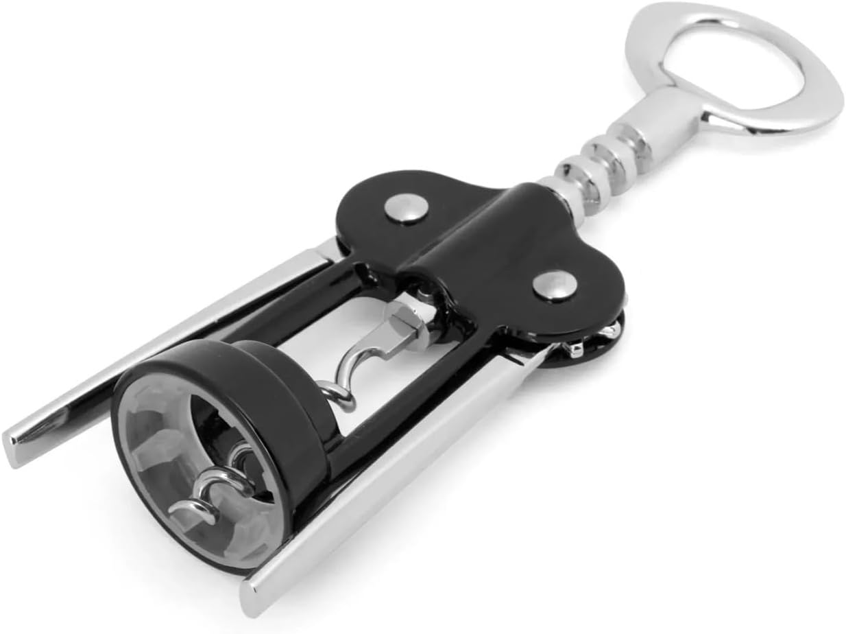 Professional Black Hi-Tech Wing Corkscrew bottle opener