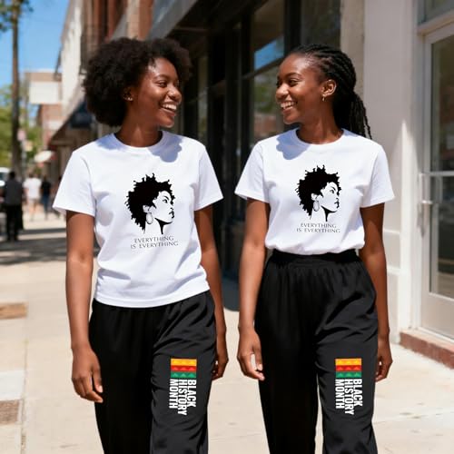 Image of Black History Shirts Black Graphic tees for Men and Women, Magic Fashion Afro American Natural Hair Vintage Melanin T-Shirts