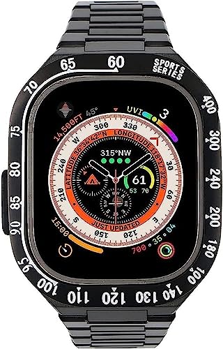 Bracelet Apple Watch Ultra anti rayure boîtier acier intégré - 5