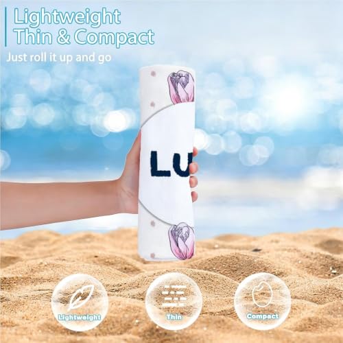 Serviette de plage microfibre séchage rapide drap de bain léger piscine
