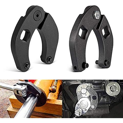 Hydraulic Cylinder 1266 & 7463 Large and Small Adjustable Gland Nut Spanner Wrench Set (Set of 2) Cover