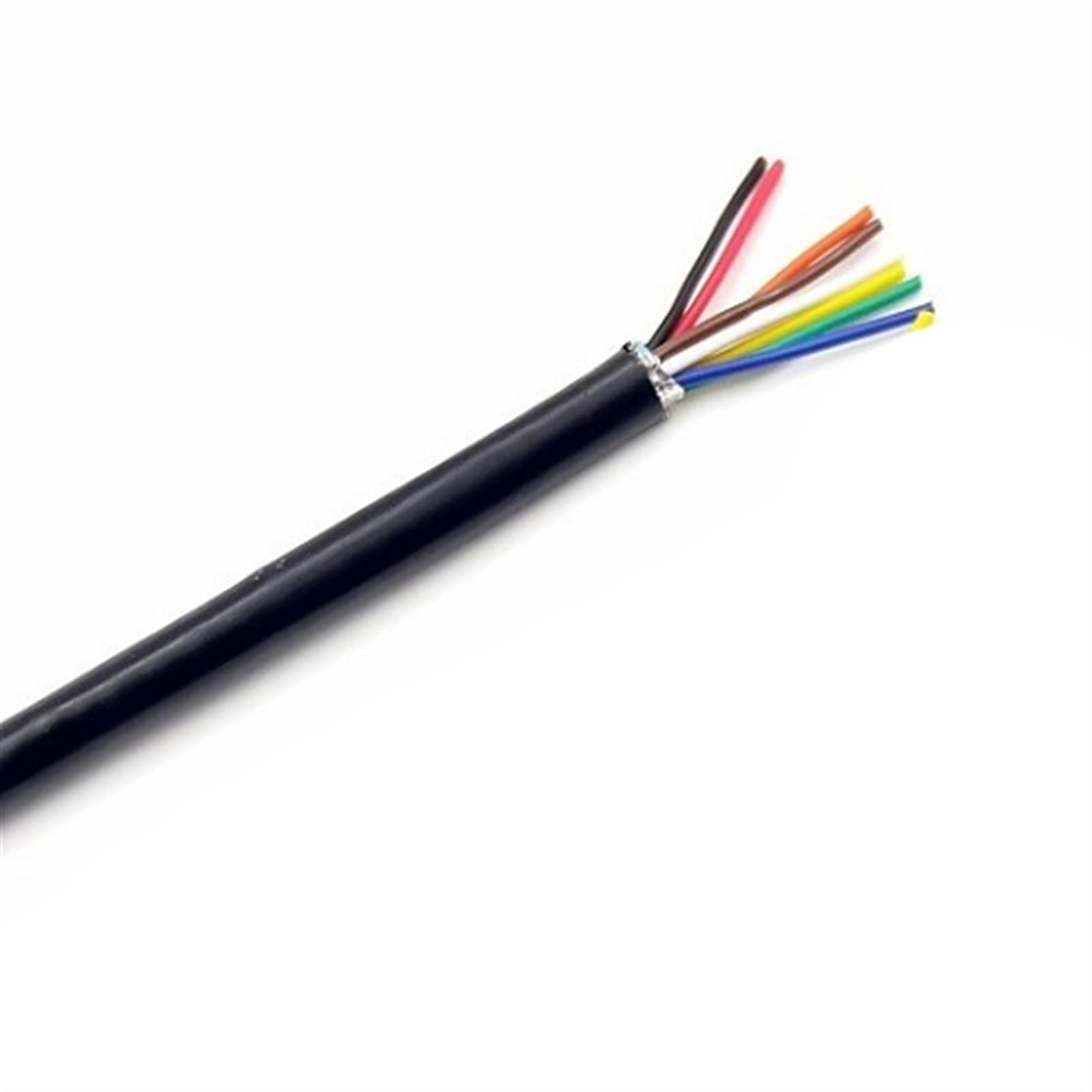 cavo schermato, Cavo schermato UL2464 in rame 24AWG da 2 a 8 conduttori, lunghezze multiple(8cores,5meter)
