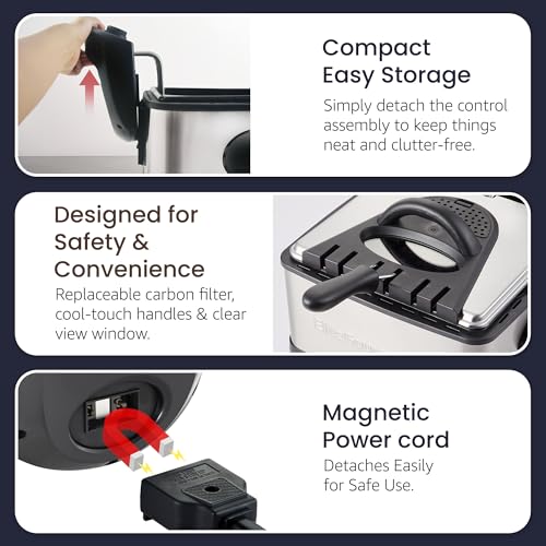 image for Elite Gourmet EDF475 Electric Deep Fryer 4.2 Quart Oil Capacity with T