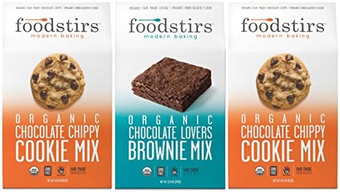 Foodstirs Baking Mix Variety 2 Chocolate Chippy Cookie Mix and 1 Chocolate Lovers Brownie Mix