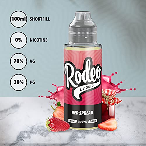 Four-Pack-4-x-100ml-Glazed-Peach-Red-Spread-Udderly-Bananas-E-Liquid-70VG30PG-Vape-Juice-E-Liquid-No-Nicotine-120ml-Bottle-Short-Fill-400ml-Rodeo-E-Liquid