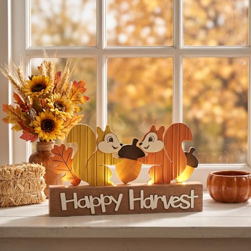 Valery Madelyn Fall Decorations for Home with LED Lights, 12 Inch - image 4