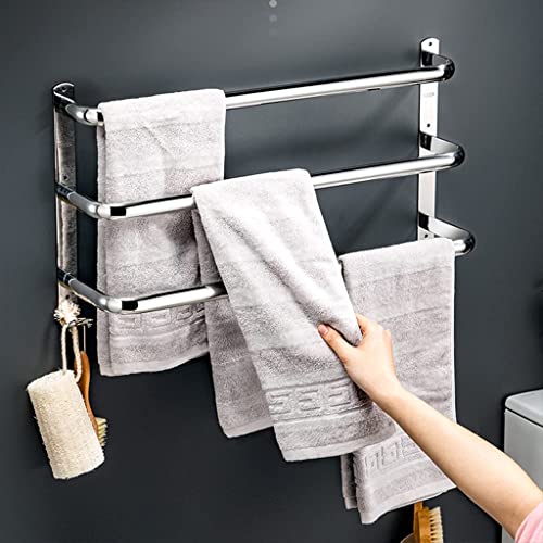 Étagère porte-serviettes salle de bain 3 niveaux en acier inoxydable SUS304 suspendu