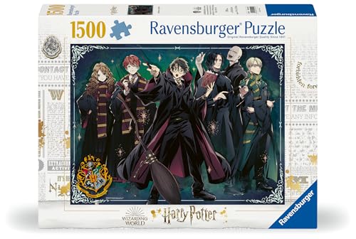 Puzzle 1500 pièces Harry Potter : Gryfondor Serpentard Ravensburger France - vue 3