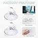 Ohleats 24PCS Car Glass Windshield Sunshade Suction Cups, Powerful Pull Ring Dovetail Sucker Hooks, Multi-Purpose Window Suction Cups for Kitchen Bathroom, Car Accessories (Transparent, 4.5 cm)