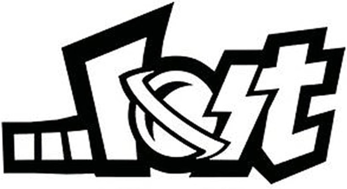 SCSHY Car Sticker 16X8.5Cm Lost Enterprises Kuso Funny Car Sticker Vinyl Decals Black/Silver S8-0308