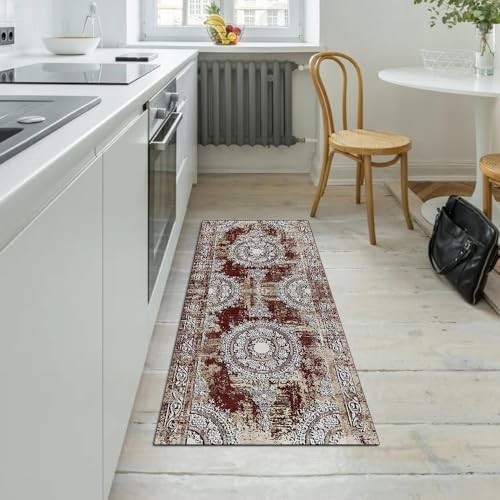 Alfombra antideslizante lavable para pasillo largo de hogar 5