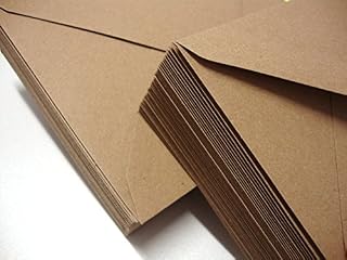 50 Kraft Fleck Recycled Envelopes by Cranberry Card Company - Various Sizes (5x7 (133x184mm))