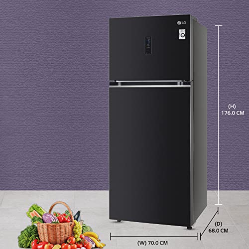 Image of LG 423 L 3 Star Frost-Free Smart Inverter Wi-Fi Double Door Refrigerator Appliance