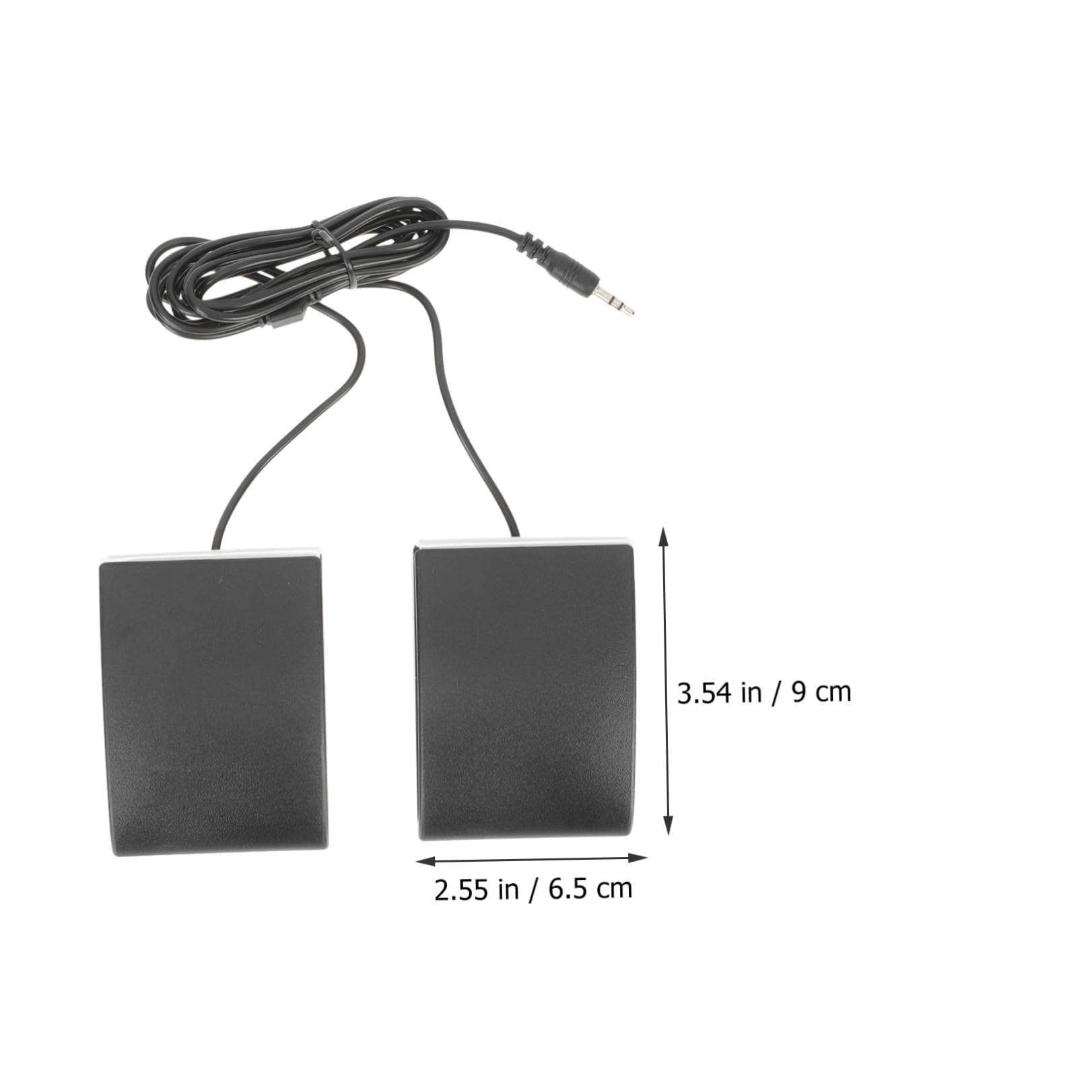 VICASKY Pedale Doppio per Batteria Elettronica Effetto Sustain Continuo, Resistente Agli Urti, Realizzato in Abs Nero Design Creativo, per Uso Musicale Professionale