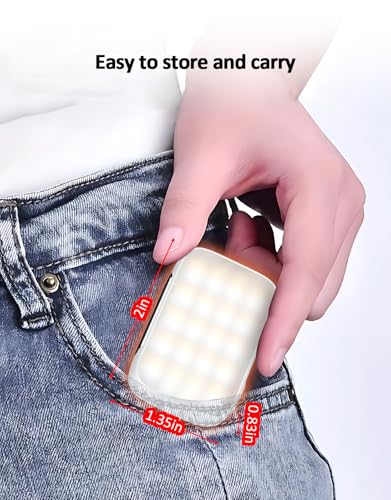 Image of Mini Magnetic Fill Light with Stepless Dimming, 3 Light Modes, Rechargeable 600mAh Battery, Portable LED Video Light for Gimbals, Metal Surfaces, and Vlogging - Includes Magnetic Mounting Plates