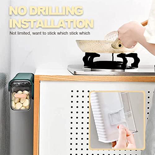 Support mural boîtes de rangement à 6 compartiments HomeCloud vert