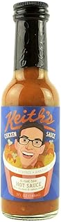 Keith's Chicken Sauce by Heatonist, Hot Sauce Made with Natural Ingredients: Serrano Peppers, Ranch & Vermont Maple Syrup, 5 fl oz Bottle (1-Pack)