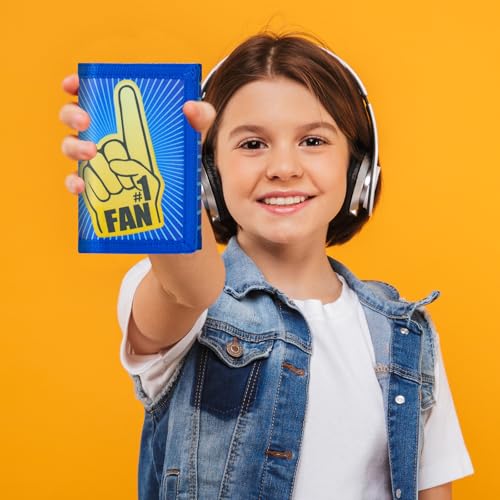 Image of Kids Wallet for Boys Girls, Trifold RFID Wallet with Key Chain and Zipper Pocket for Kids 4-18 Novelty Birthday Gifts, Coin Pouch Purse for Children Teens Outdoor Sports-NO.1
