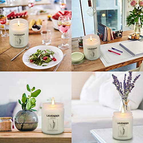 4 Pack Lavender Candle For Home Scented, 28.8 Oz Aromatherapy Candles Gifts Set For Women, Soy Wax Candles For Home, 180 Hours Long Lasting Scented Candles For Bath Yoga Birthday #TOP4