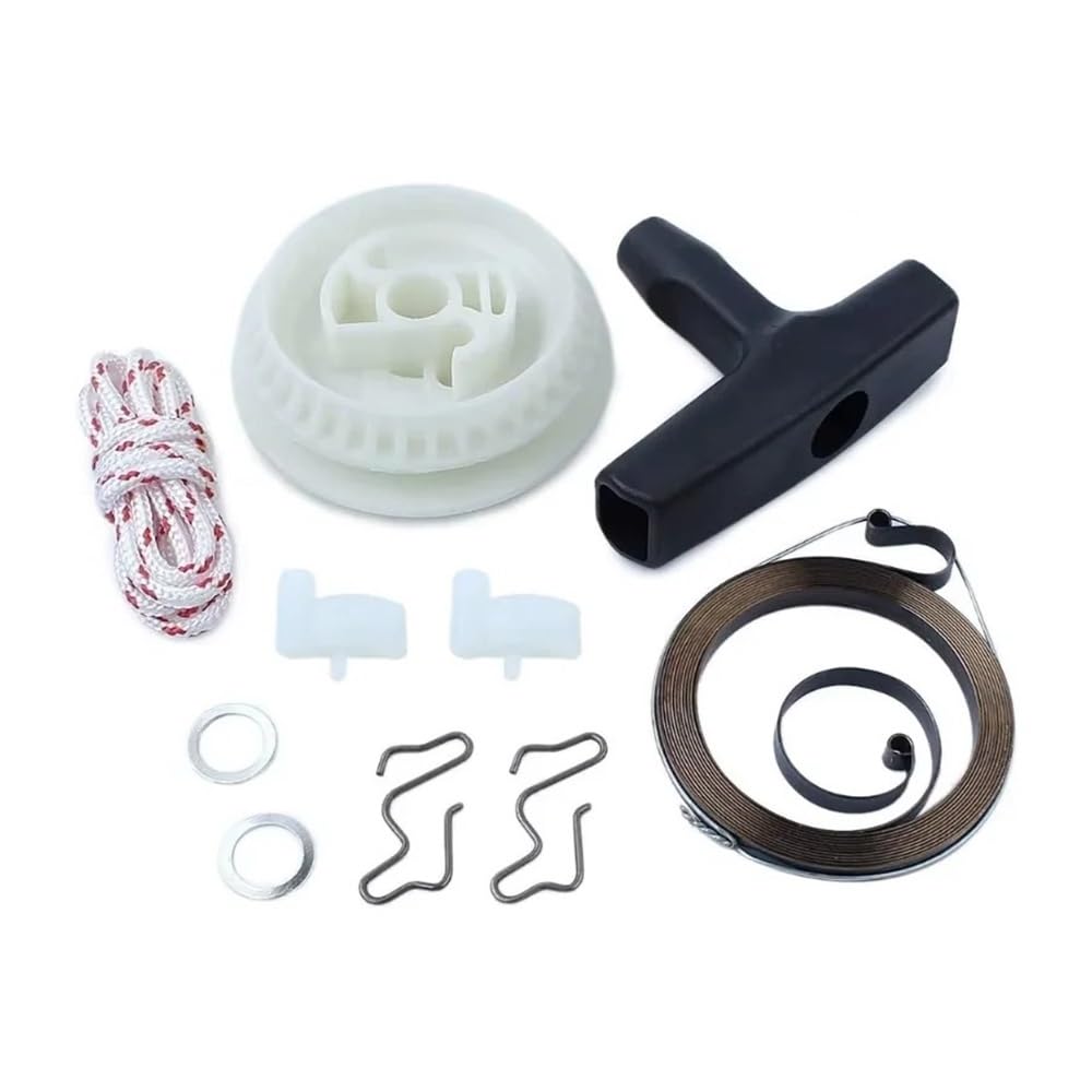 Kit de anillo de arandela de trinquete de polea de arranque de retroceso de motosierra, compatible con MS170, MS180, MS230, MS250, MS210, 021, 023, 025, MS341, MS361(10 Sets)