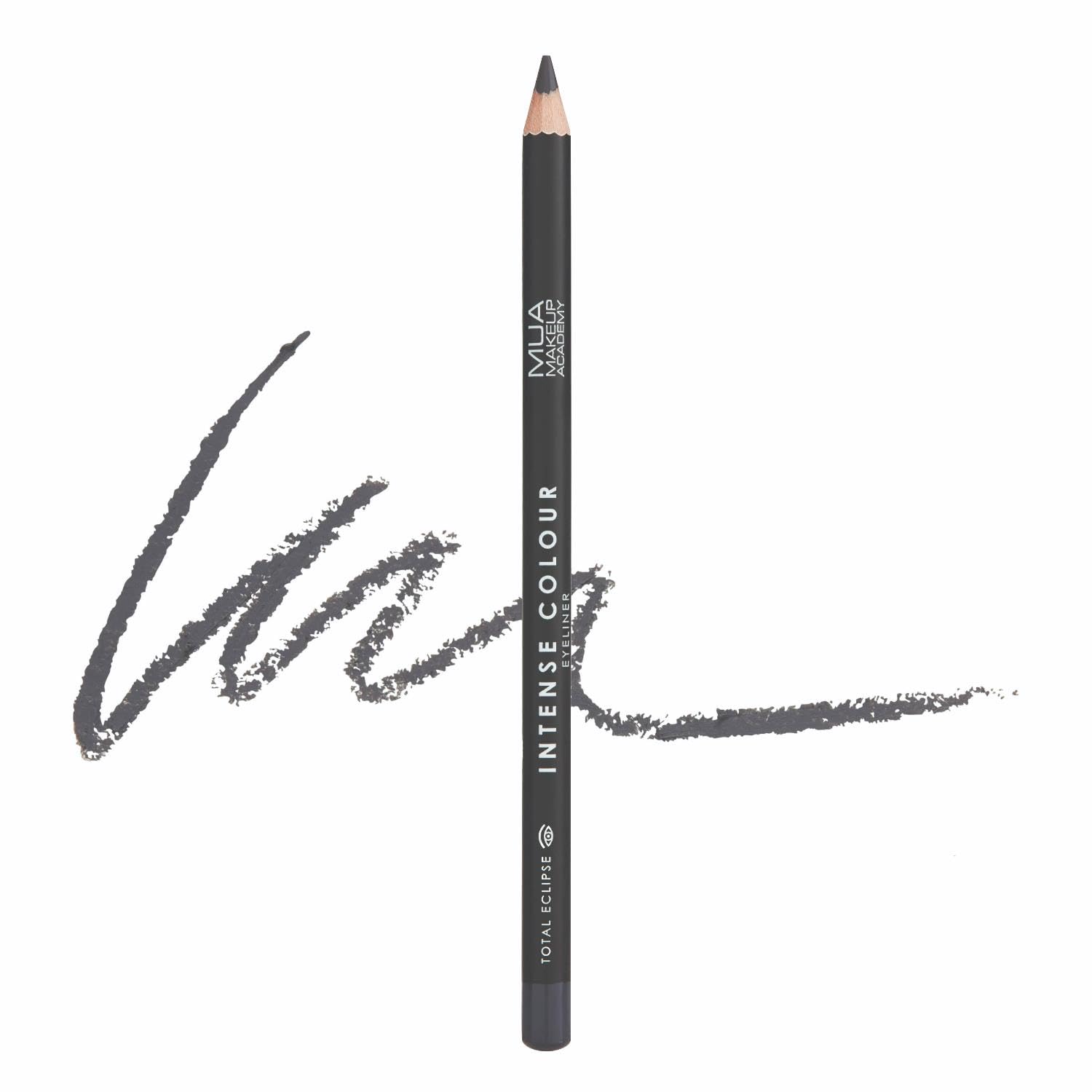 MUA Intense Colour Pencil Eyeliner, Total Eclipse (Pack of 1)