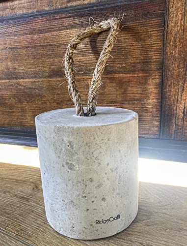 Concrete Heavy Duty Door Stopper - Extra Large Doorstop - Heavy Duty Industrial Outdoor Or Indoor Office Door Stoppers #TOP2