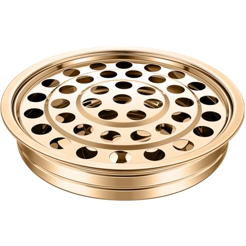 Suzile Holy Communion Trays House up 40 Cups for Churches Serving Communion Set Stainless Steel Communions Plates Church Holy Ware Sets Supplies (Gold)