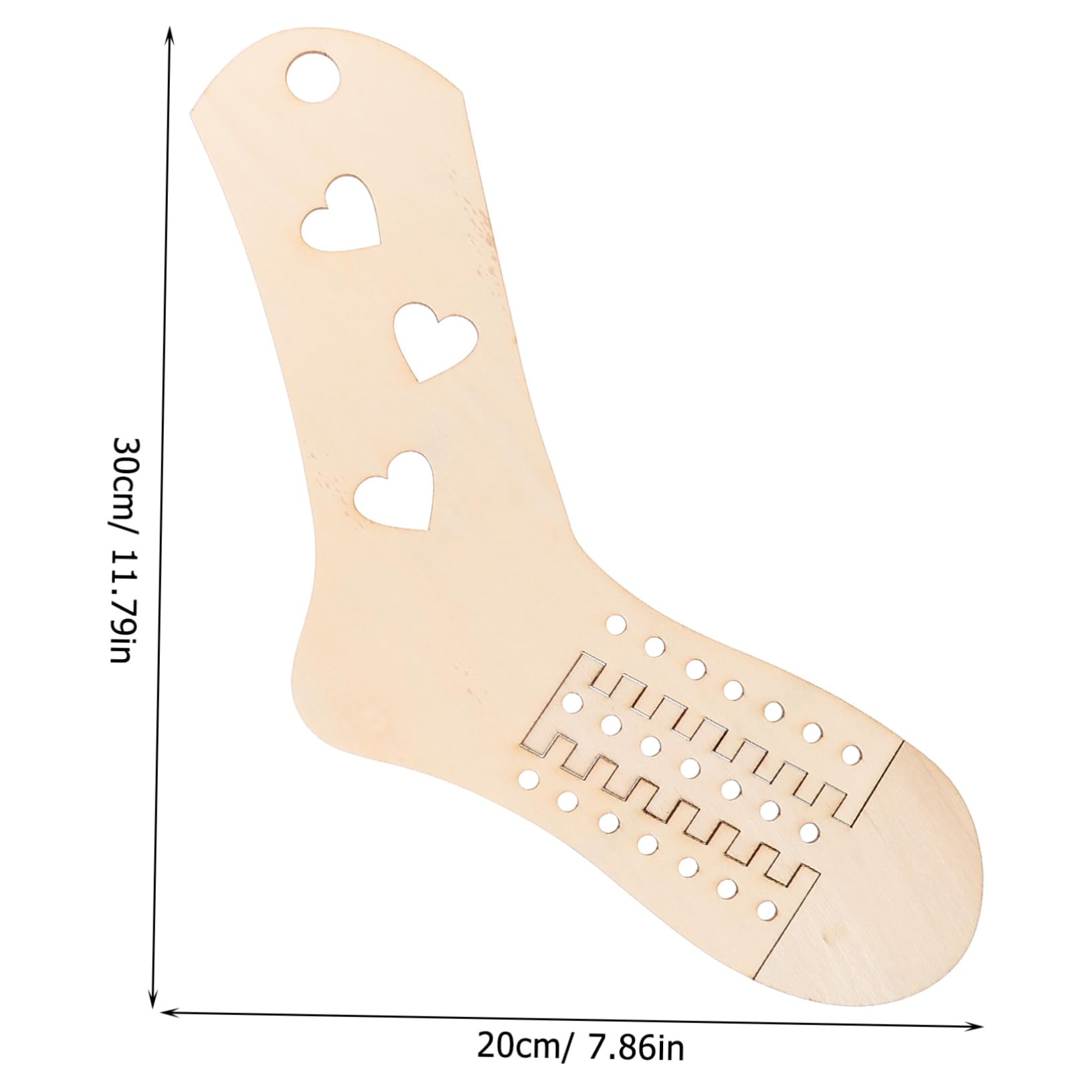 DOITOOL 2pcs Wooden Sock Knitting Tools Large Knitted Hand Knit Sock Form Board for Crochet Crocheting Kit Woven Socks Models Sock Forms Knitting Granny Knitters